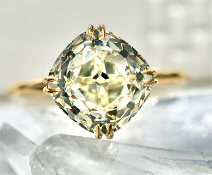 OLD MINE CUT DIAMOND RINGS, 18K GOLD OR PLATINUM