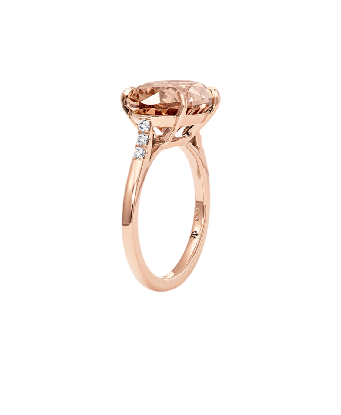 FANCY COGNAC-CINNAMON COLORED DIAMOND RING, 18K GOLD