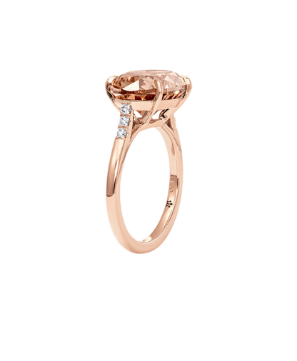 FANCY COGNAC-CINNAMON COLORED DIAMOND RING, 18K GOLD