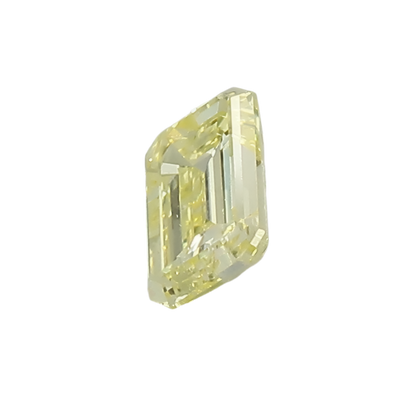 EMERALD CUT   0.43 CARAT  FANCY YELLOW	 VS2    G	  G	N	GIA	2185386277