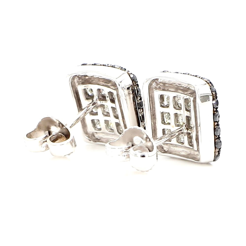 DIAMOND EARRINGS, 18KW