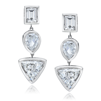 MIXED SHAPES DIAMOND EARRINGS