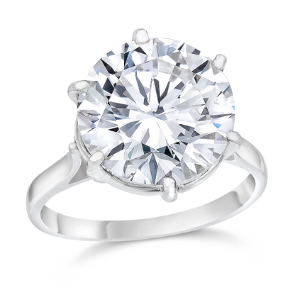 SOLITAIRE DIAMOND RING, 18K OR PLATINUM