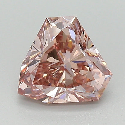 SHIELD CUT,	1.14 CARAT, FANCY ORANGY PINK, SI2	G, G MB,	GIA	5172878275