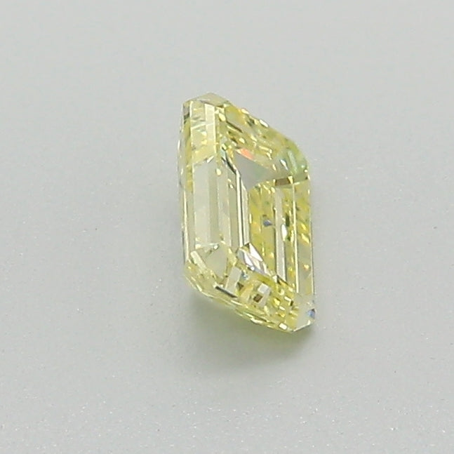 EMERALD CUT   0.43 CARAT  FANCY YELLOW	 VS2    G	  G	N	GIA	2185386277